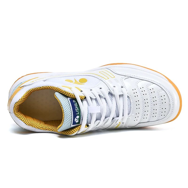 Professione uomo bianco giallo Badminton Sneakers pallavolo scarpe da allenamento antiscivolo donna scarpe da ping pong di marca di lusso 26152