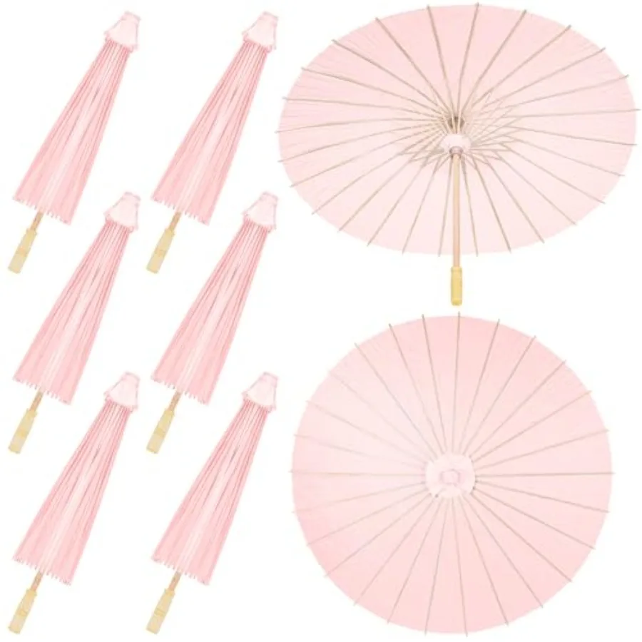 

Paper Umbrellas Paper Decorative Chese Japanese Parasol Umbrella DIY Oiled Patg Umbrellas Crafts for Weddg Bridal Party Decor