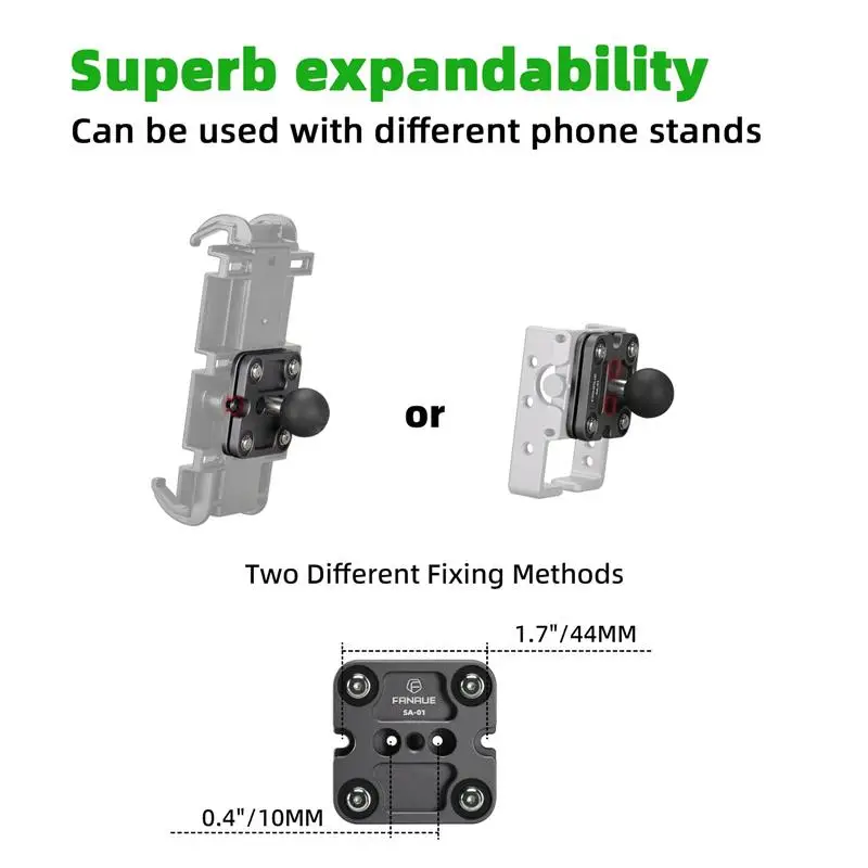 FANAUE Mobile Phone holder cradle anti Shock Absorber support electric Shocking Motorcycle stand mounts Ball car for RAM Mount