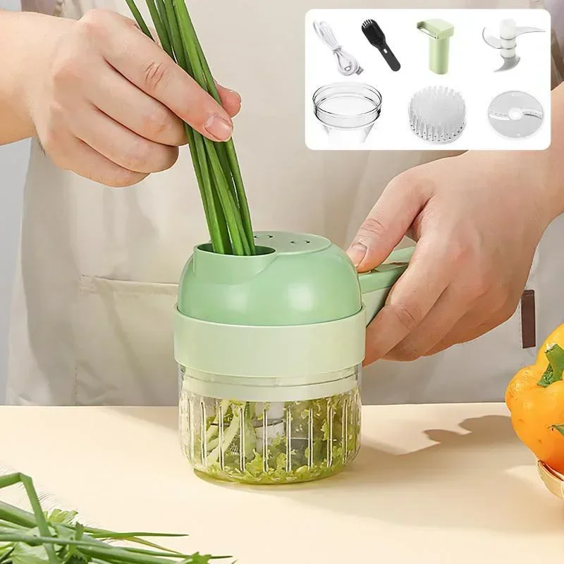 

Multifunctional Electric Vegetable Cutter Slicer Garlic Mud Masher Garlic Chopper Chili Crusher Pressing Mixer Machine Accesorio