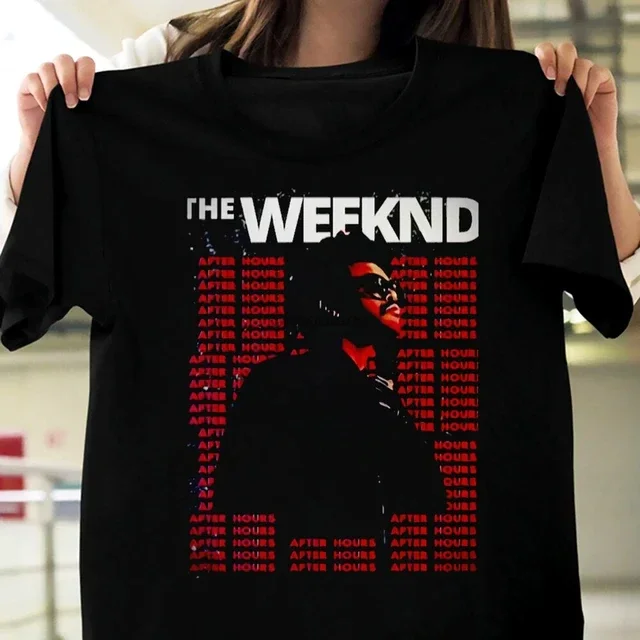 The Weeknd Gift For Fans Black T-Shirt Cotton All Size Unisex