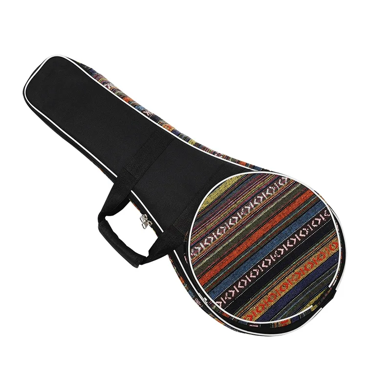 IRIN Mandolin Case Mandolin Oxford Gig Bag With Adjustable Shoulder Strap Colorful Striped Handbag Stringed Instrument Backpack