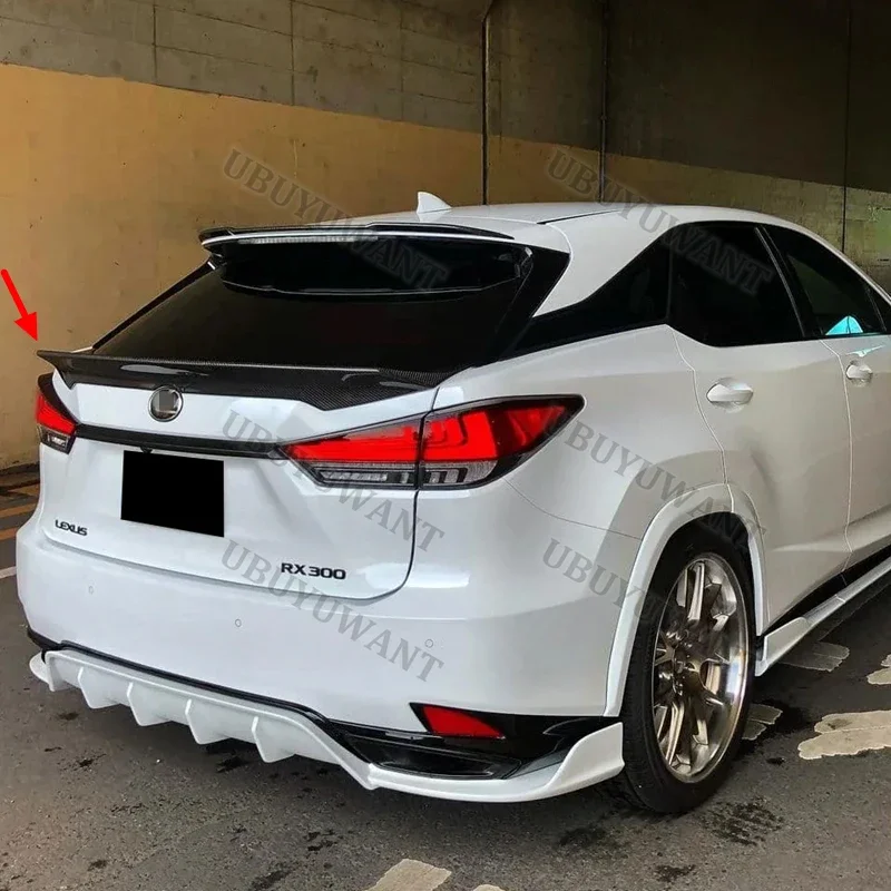 FOR LEXUS RX RX200T RX450H 2016 2017 2018 2019 2020 Real Carbon Fiber Rear Wing Trunk Lip Spoiler
