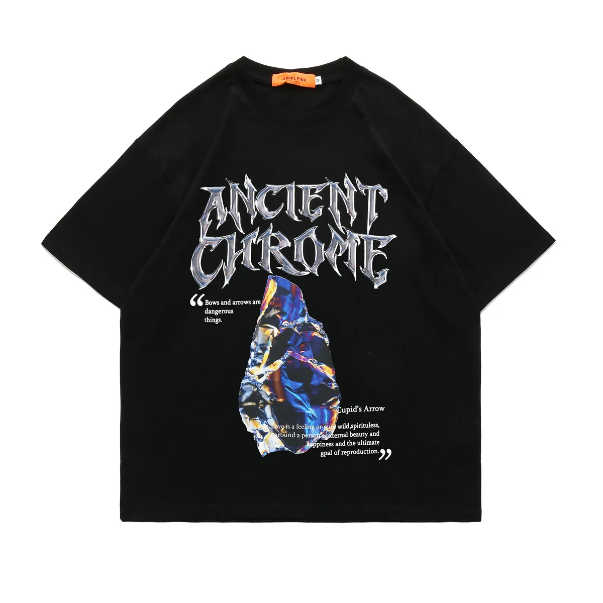 

Summer fashion hip hop cartoon cartoon men's T-shirt loose short sleeve sleeve pullover round neck cotton T-shirt men casual tre