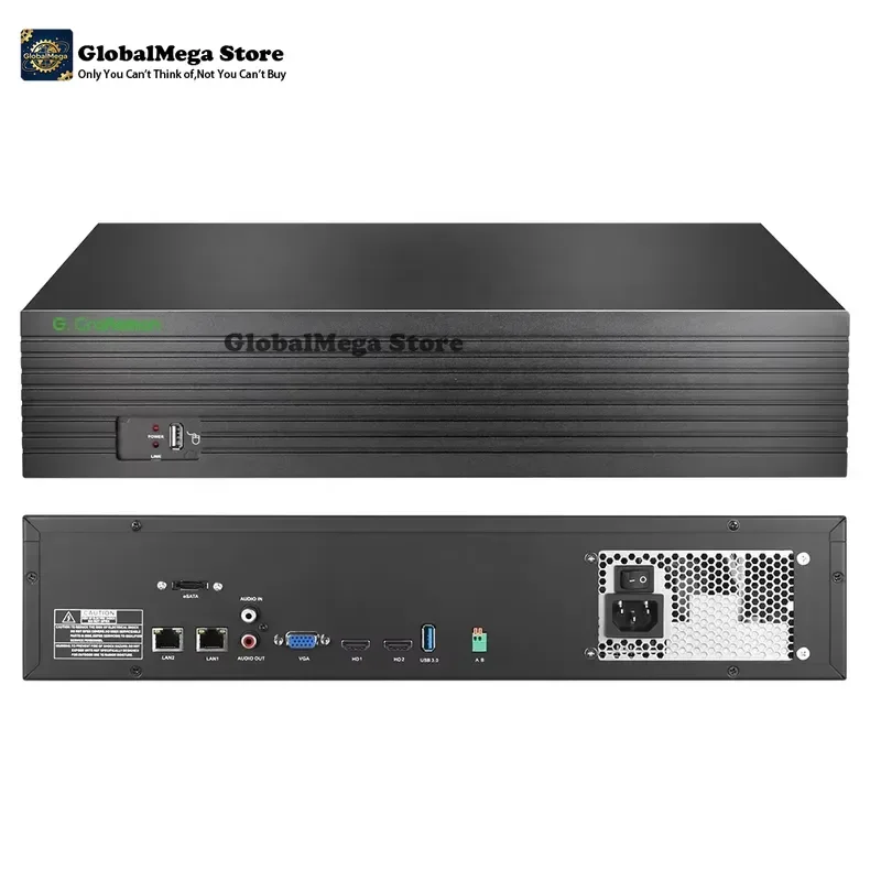 GR-N8064H8 G. Craftsman 64-channel network video recorder NVR, can be used with 4K AI security IP camera, with AI
