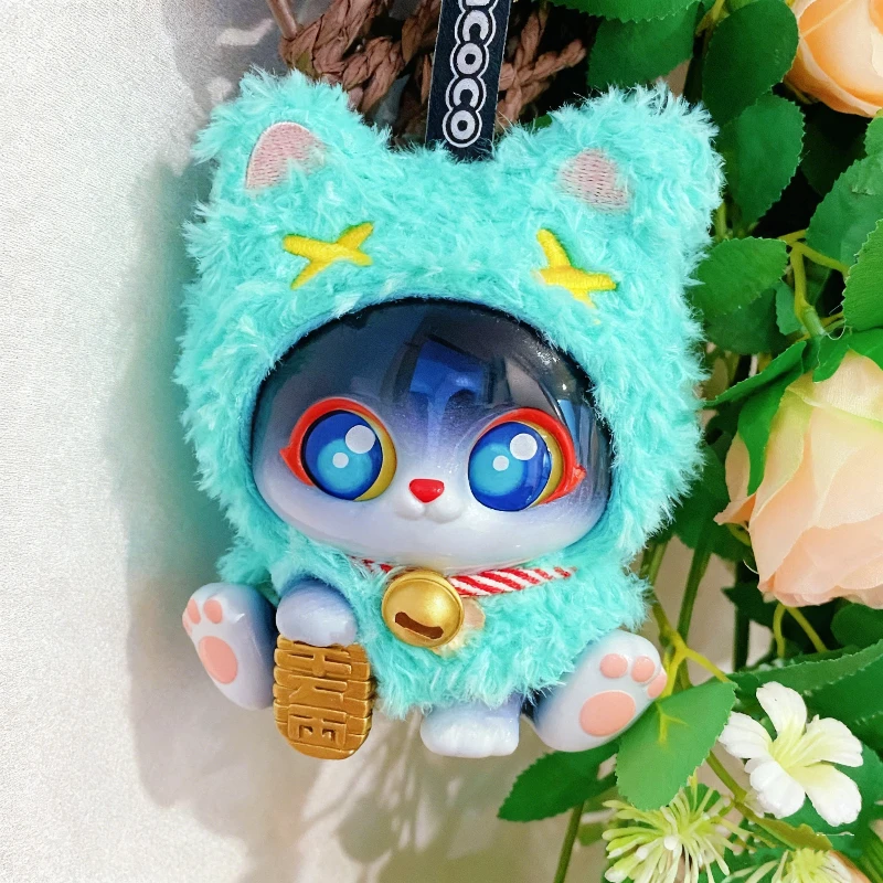 سوبر GG بيكوكو محظوظ عباءة القط سلسلة صندوق أعمى Maneki Neko أفخم قلادة دمية لطيف المفاتيح العصرية لعبة حقيبة ديكو مفاجأة هدية