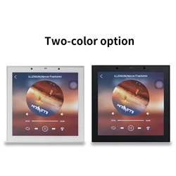 Mini 4 inch Smart TUYA WiFi Bluetooth Touch Screen Home Theater Cinema Digital Stereo Amp USB/TF/FM Audio Music Wall  Amplifier