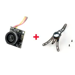 Happymodel Mobula6 2024 Cámara Nano5 Nano7 1/3 CMOS 800TVL FPV con Soporte de Montaje para Cámara, Repuesto para Dron Mobula6 FPV