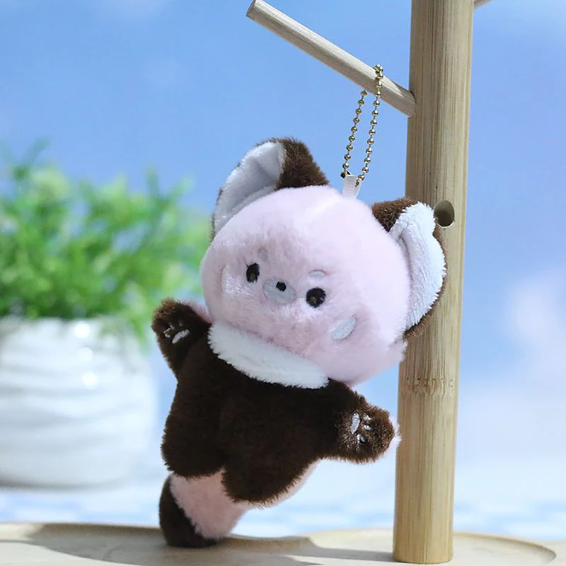 Cute Raccoon Pendant Plush Toy Little Fox Doll Bag Pendant Doll Keychain Accessories