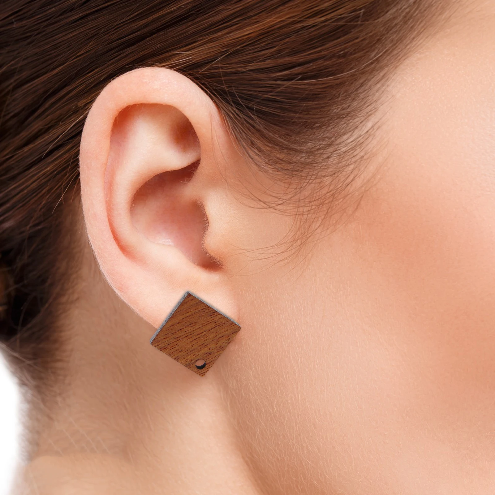 

30 Pcs DIY Earring Material Earrings Studs Creative Pin Decorate Coffee Posts Miss