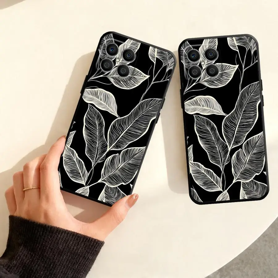 Phone Cover Case for Honor 600 Lite X9d X9a X6d X9b X9c X8 X8a X5c X7b 400 Pro Play10 X8d X7d X7a Line Leaves