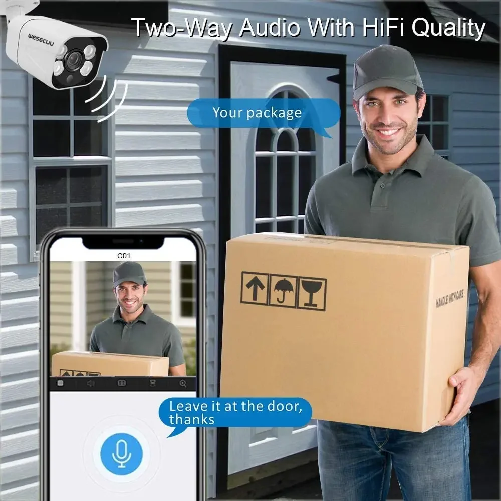 最高の4K NVR POE IPカメラセット NVRキット 8チャンネル ホームビデオセキュリティキット CCTVシステム IPセキュリティカメラ