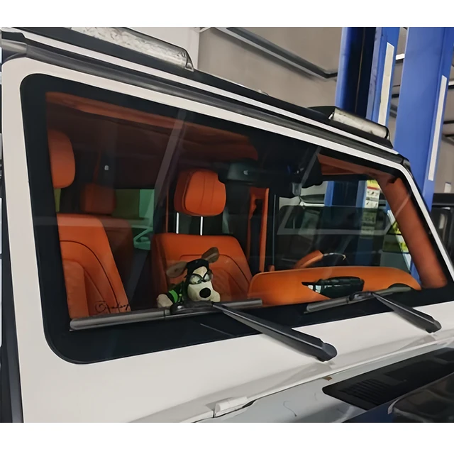 مناسبة للزجاج الأمامي القديم والجديد من Benzz G-Class W463 W464، والزجاج الأمامي الخلفي، وتعديل زجاج الباب