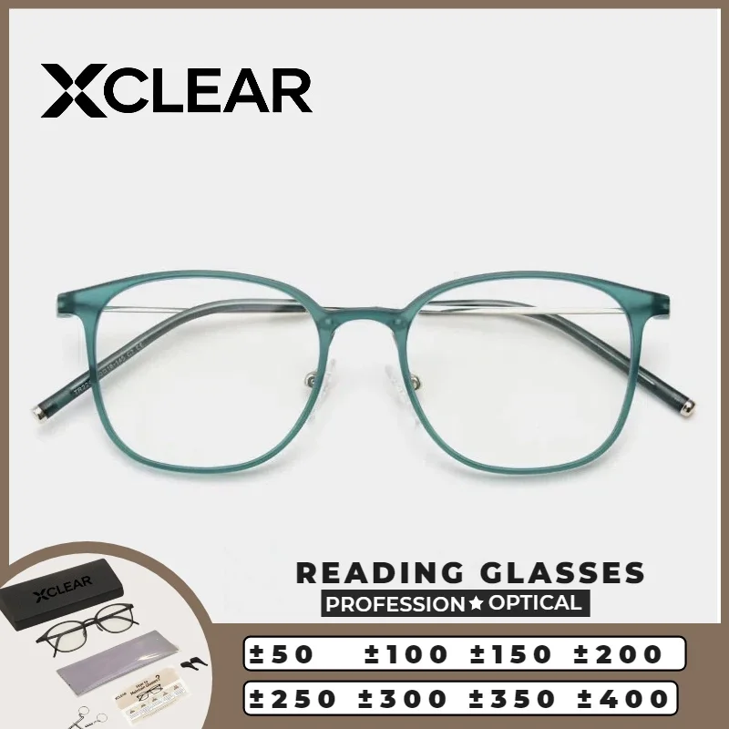

Классические женские фотохромные очки XCLEAR для коррекции близорукости, с многоугольной оправой, блокирующие синий свет, прогрессивные очки для чтения