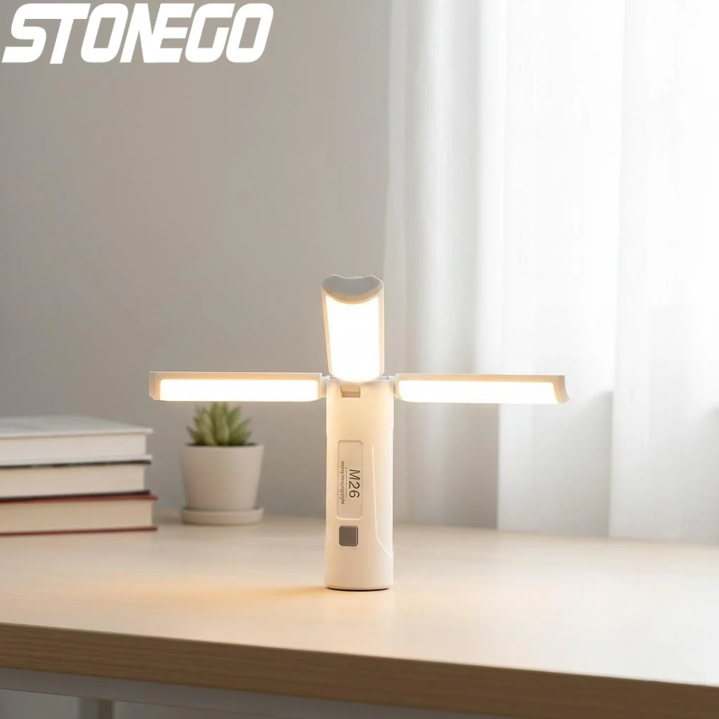 屋外用led充電式折りたたみ懐中電灯、マグネット式キャンプライト、usb作業灯、緊急用携帯電話充電器