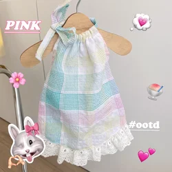 Plaid Dress Dog Clothes Suspender Skirt Small for Dogs Clothing Pet Outfits Cute Summer Yorkies Print White Boy Ropa Para Perro