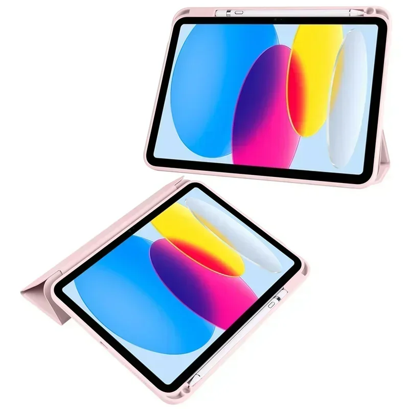 For Apple iPad 2025 Case with Pencil Holder Tri-Folding Acrylic Clear Back Smart Cover for iPad 11th Generation 11 inch A16 image 5
