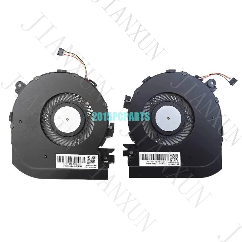 A+New CPU & GPU Cooling Fan Set for HP Spectre x360 15-BL 15-BL000 | P/N: 914357-001 (Left GPU) 914358-001 (Right CPU)