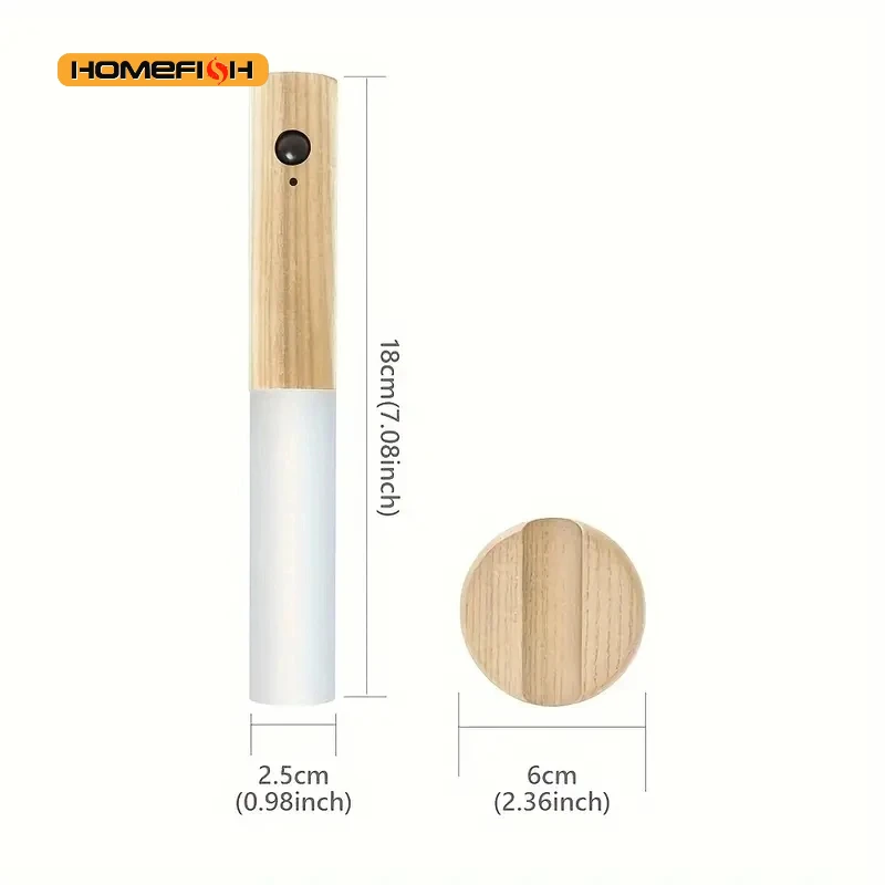 1 قطعة ضوء الليل التعريفي جسم الإنسان الذكي ، LED القابلة لإعادة الشحن الممر خزانة الجدار الخفيفة ، المرحاض المنزلي الجدار التعريفي