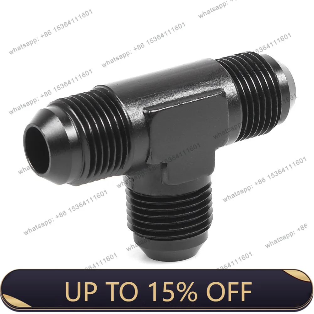 PJ car modification accessories oil-cooled connector brake tee connector 1/8 quick connection YouTube adapter AN8 -12