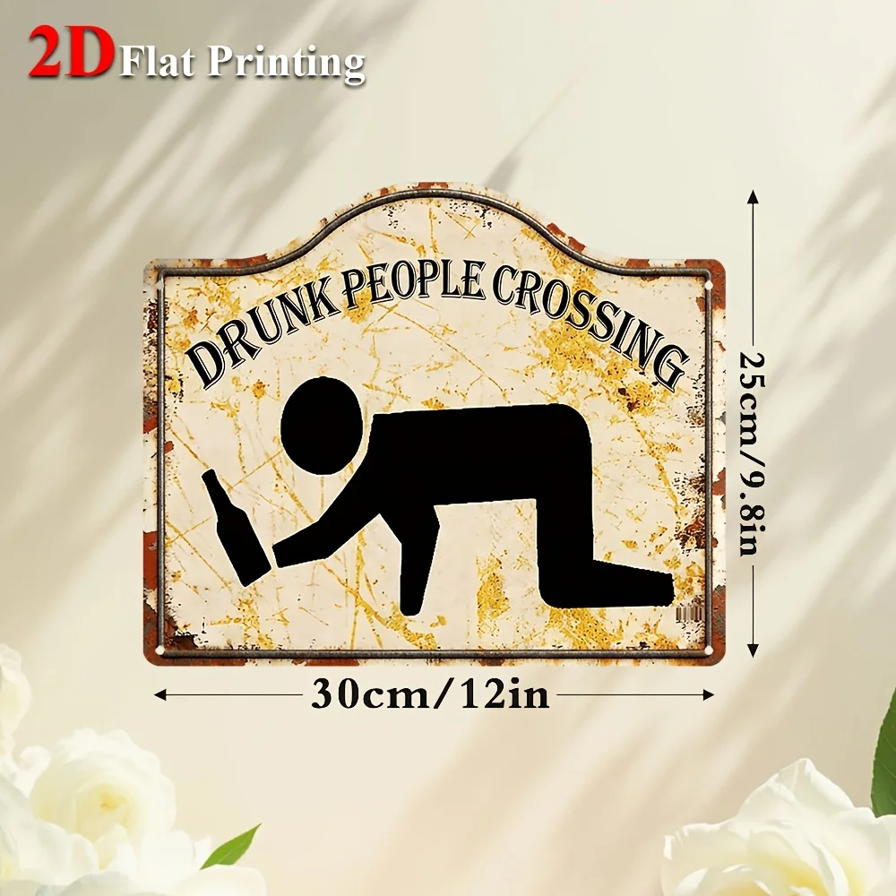 2D Flat, Signs Metal Sheet Painting 