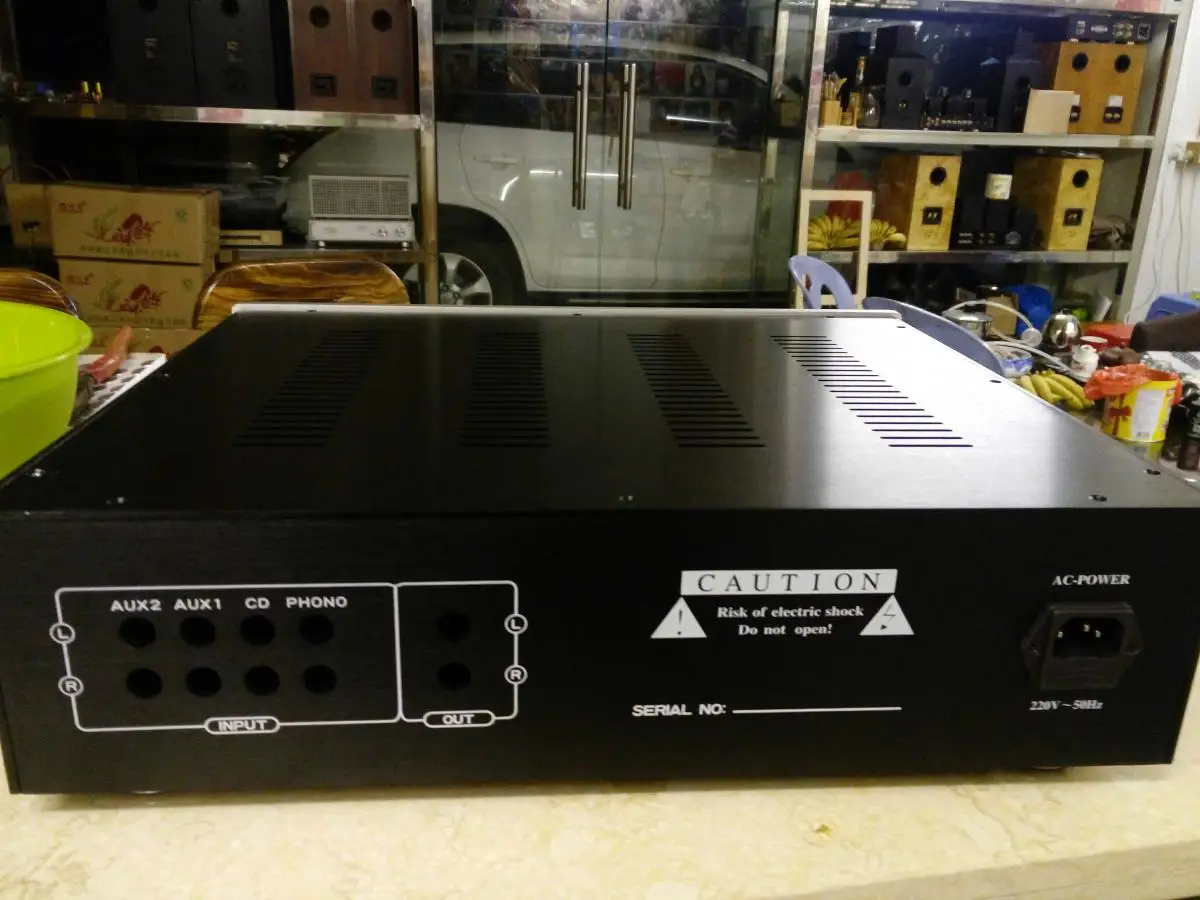 M7 полностью алюминиевый усилитель мощности шасси усилитель DIY Корпус чехол 430x110x330мм