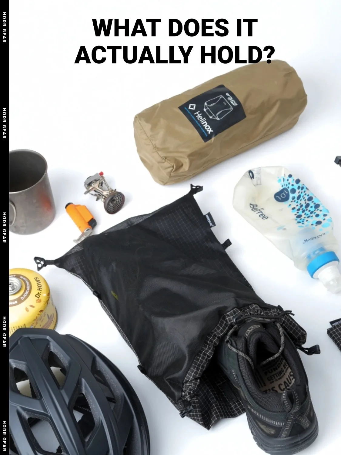 [HODRGEAR] Modularer Känguru-Rucksack Erweiterung 6L Ultraleicht 58g Gridstop für Wandern Trekking UL Gear Beaver Tail – Detail 8