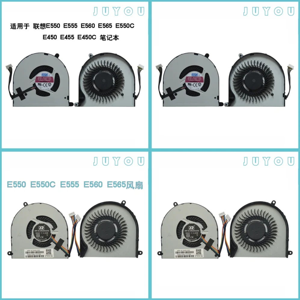 

For Lenovo E450 E450C E455 E550 E555 E560 E565 Laptop Cooling Fan Replacement Part Compatible with ThinkPad Series Notebook