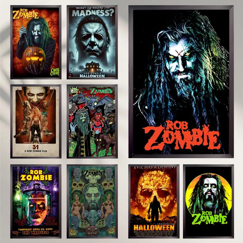 Rob Zombie Art Poster HD Versatile Waterproof Wall Decor Self Adhesive Perfect for Any Room & Ideal Gift