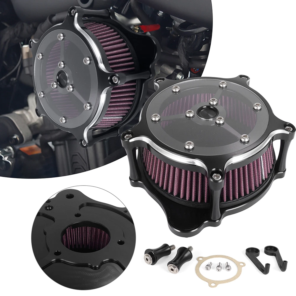 

Motorcycle Clarity Air Cleaner Intake System Filter System Kit For Harley Touring Street Road Glide 08-16 Softail 2016-2017