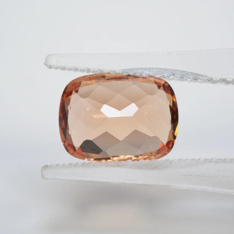 Lab Grown Sapphire Rectangular Cushion Shape Orange Color VVS1 Charms DIY Jewelry Making Material Selectable AGL Certificate