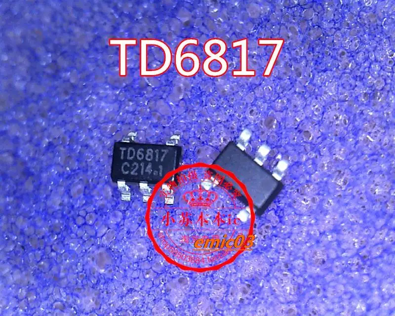 5pieces TD6817  1.5MHz 2A   IC SOT23-5