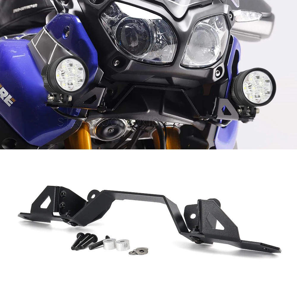 For Yamaha XT1200Z XTZ 1200 Super Tenere 2014 - Motorcycle Auxiliary Fog Light Mounting Brackets Driving Lamp Spotlight Holder