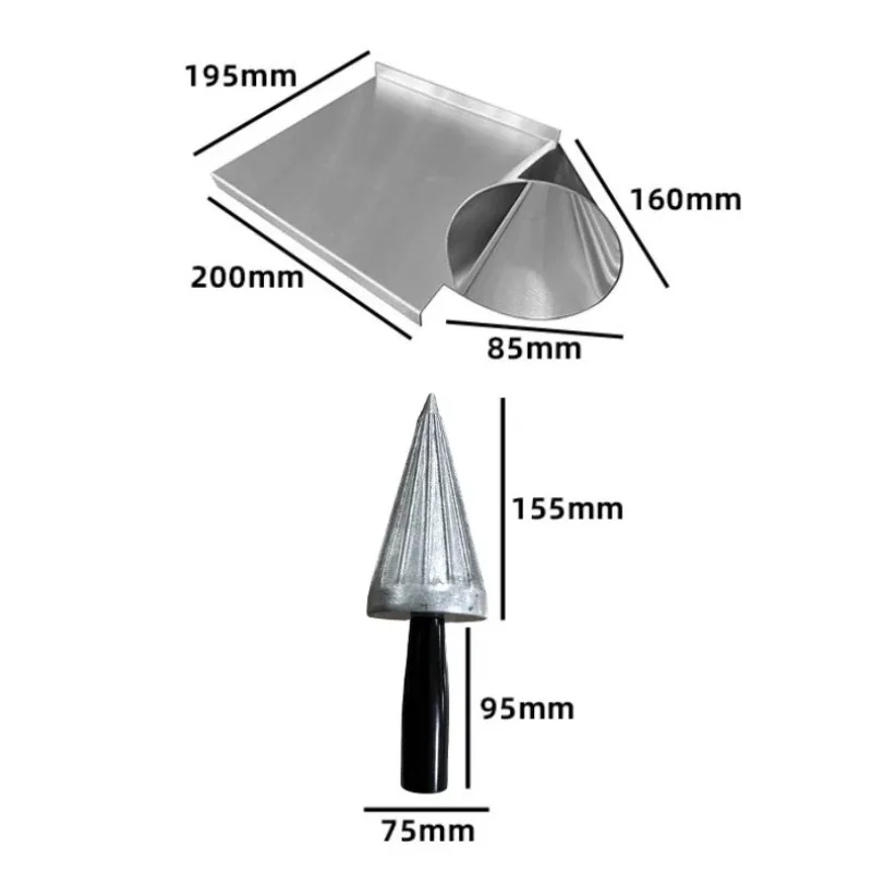 Ice cream cone mold ice cream skin roll large cone hand quick setting ice cream tool