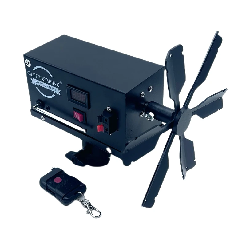 Double Wheel Rotating Wireless Remote Stage Equipment Single Wheel Windmill Wedding Machine