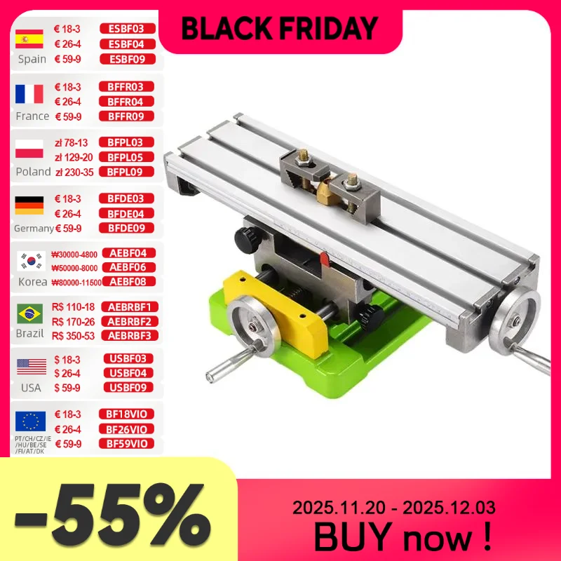 

ALLSOME BG6350 Mini Milling Machine Worktable