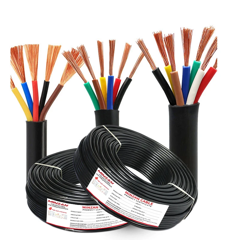 Speaker Audio Wire 2/3/4/5/6/7/8/9/10 Conductor Sheathed Flexible Electrical Multi Core Automotive Cable For LED Strip Bar Light