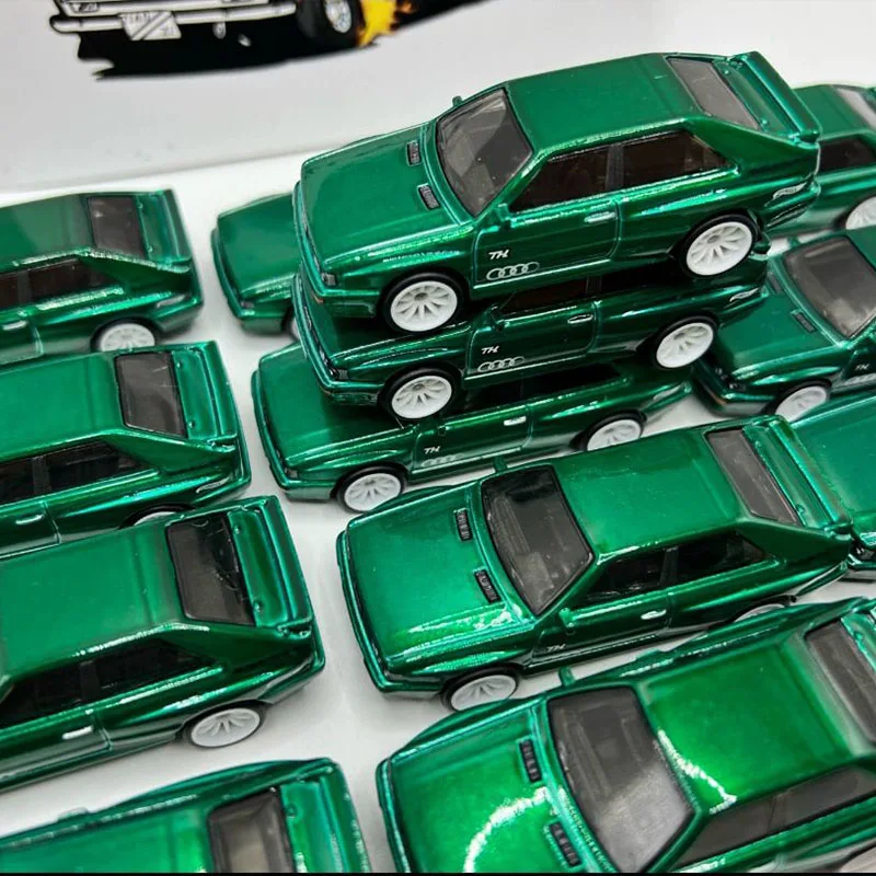 2025Aล้อร้อนTHรถDiecastรุ่นSuper Treasure Hunt 87 AUDI Quattroจํากัดสะสมห้องพักเครื่องประดับของเล่นเด็กของขวัญ