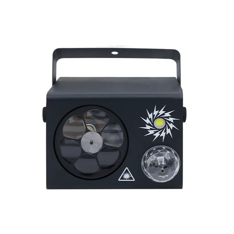 6 Eyes Light Emitting Diode Pattern Laser Projector 4 in 1 Stage Wedding Party Disco Office IP65 White Launcher