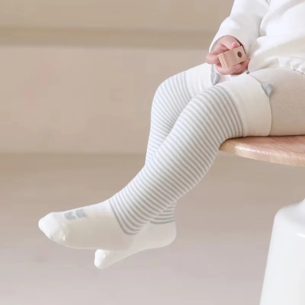 New Breathable Baby Compression Stocking Boneless Casual Toddler Hosiery Sweat-absorbing 7A Antibacterial Middle Tube Socks Kids