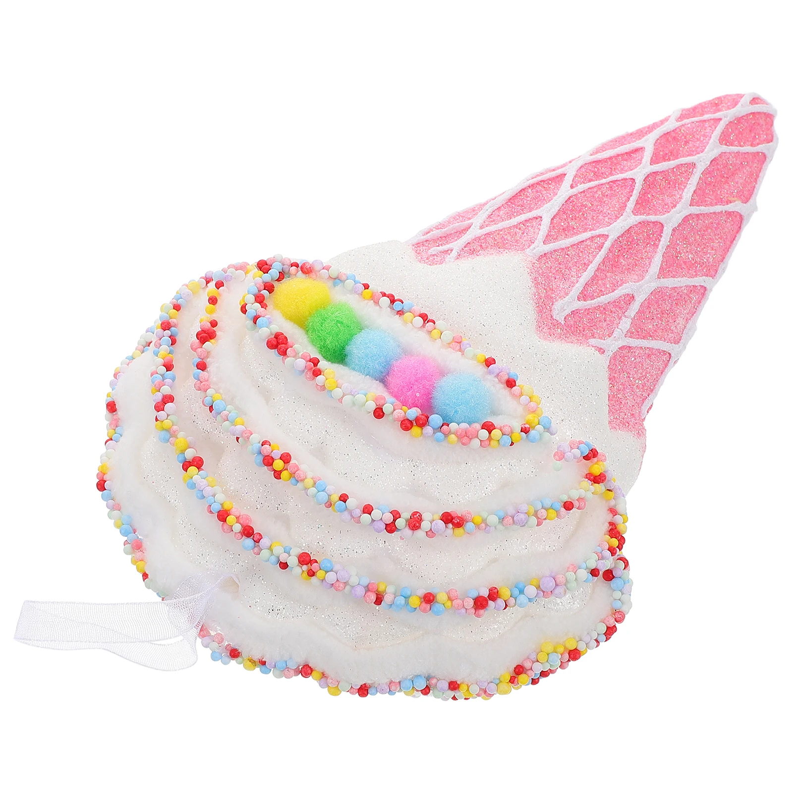

Big Fake Ice Cream Props Realistic Design Photo Decoration Birthday Party Masquerade Stage Performance Plastic Model Giant