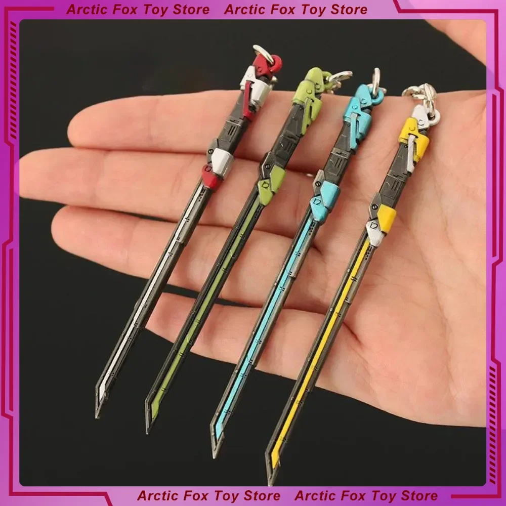 9 سنتيمتر VALORANT RGX 11Z PRO لعبة 4 ألوان الطرفية المعادن نموذج الأسلحة والدعائم قلادة الزخرفية المفاتيح هدايا عيد اللعب