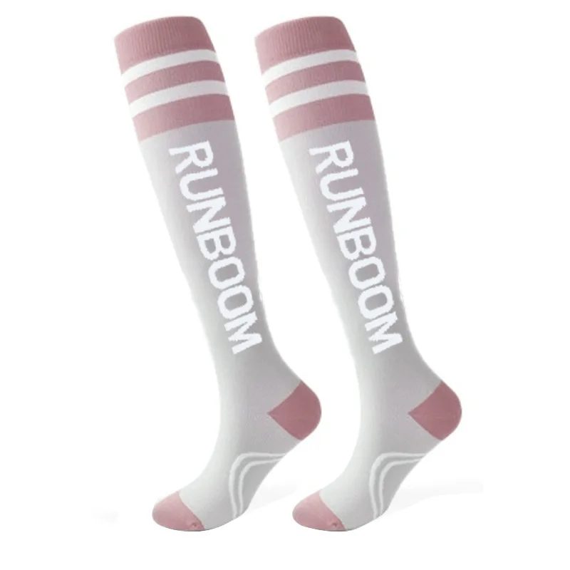 جوارب نسائية سميكة عالية المرونة للركبة عالية الضغط، جوارب رياضية لتشكيل الساق للجري واللياقة البدنية #2