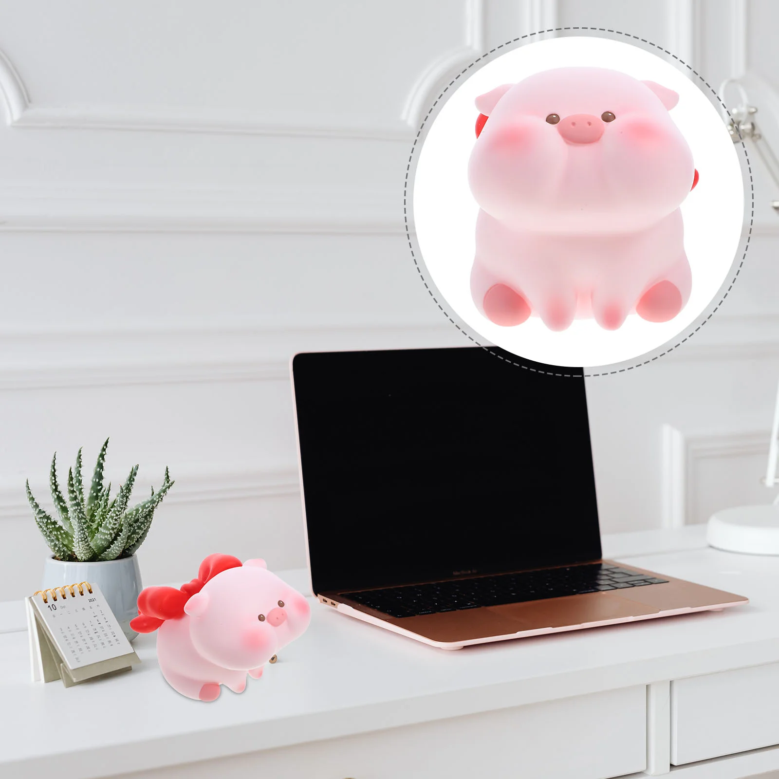 Piggy Bank Cartoon Shaped Cute Banks Decorate Money Pot Boxes Decorative Vinyl Child