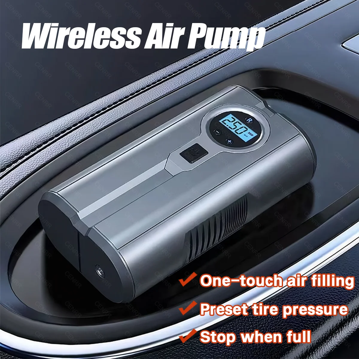 

Electric Wireless Car Tire Inflator Air Pump Portable Air Injector Digital Air Compressor For Car Tyre Bike Motorcycle Ball Boat
