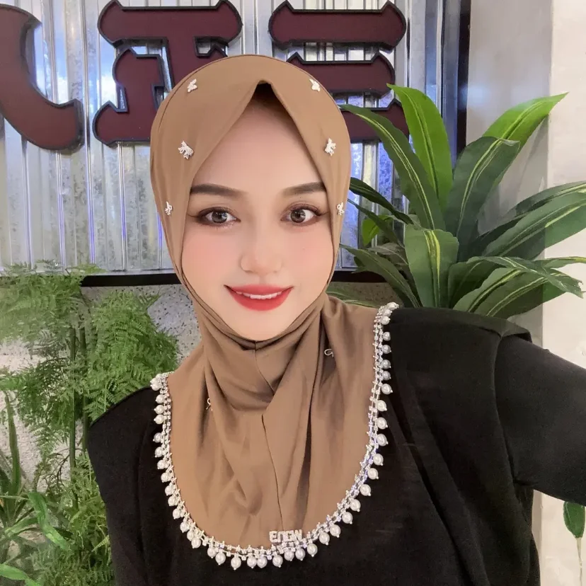 Muslim Dubai Instant Hat Vintage Hijabs For Women