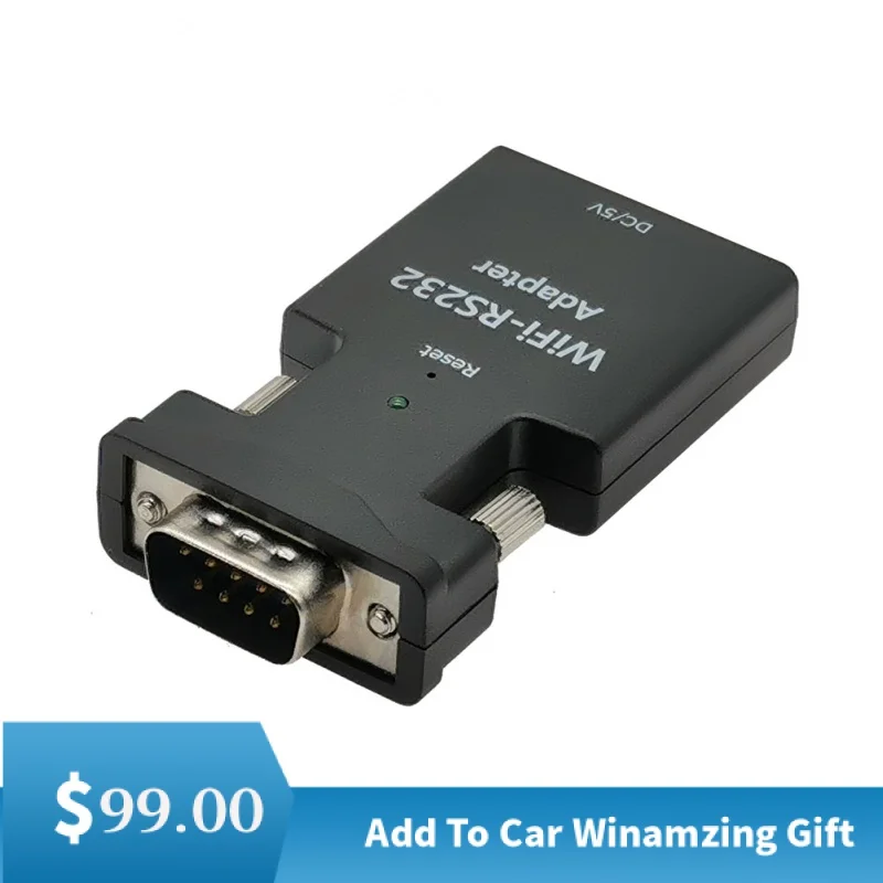 Mini RS232 to Wifi Adapter RS232 Wireless Extender Transparent Transmission Wifi-RS232 Adapter,for Remote Config/Testing