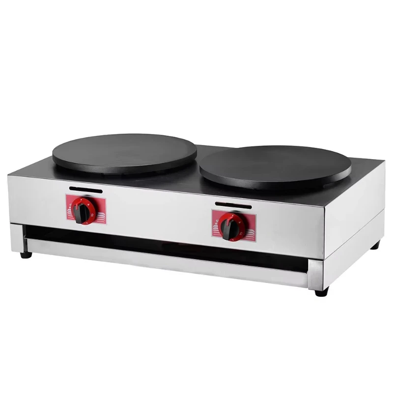 

Commercial gas stainless steel crepe making machine pancake machine