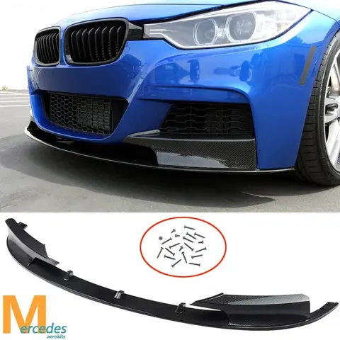 자동차 앞 범퍼 립 디퓨저 보호대 커버 BMW 3 시리즈 F30 F31 330i 340i 328i M Performance Tuning Refit 2012-2018