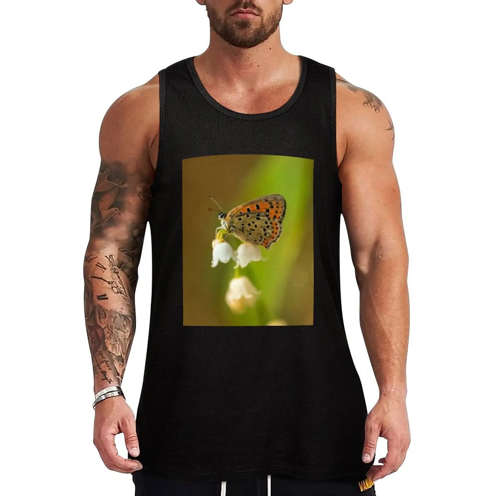 Lily of the valley Tank Top Gym T-shirts for men tops fashion 2025 man